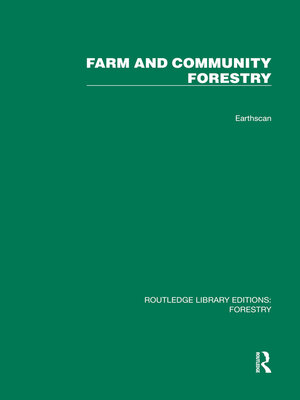 cover image of Farm and Comunity Forestry
